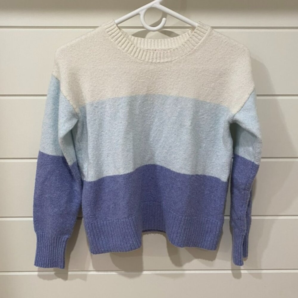 SO Blue/White Wool Sweater